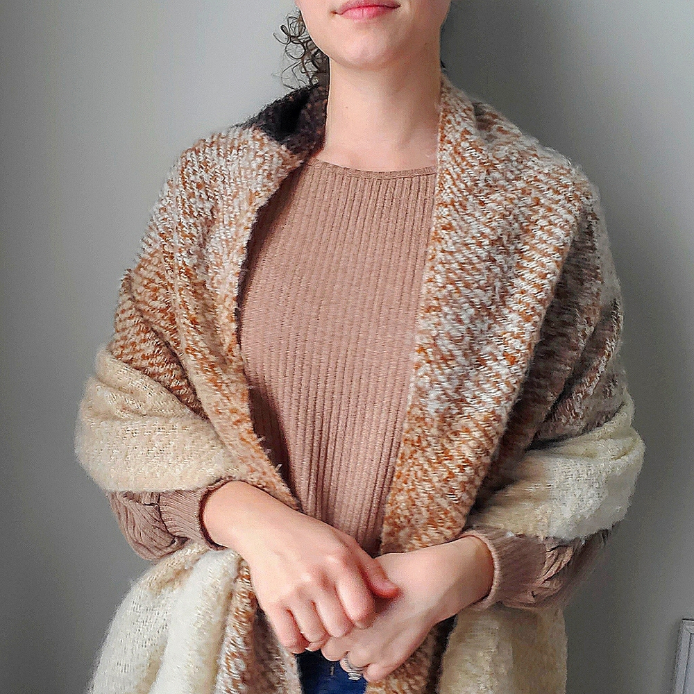 SOFT & COZY Scarf Boucle Earth Tone - Picture 6 of 12